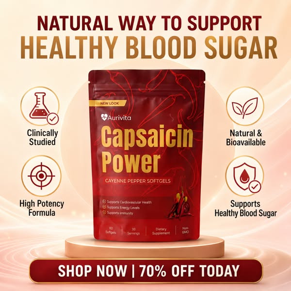 70% OFF Today — Aurivita Capsaicin Power Is Back In Stock