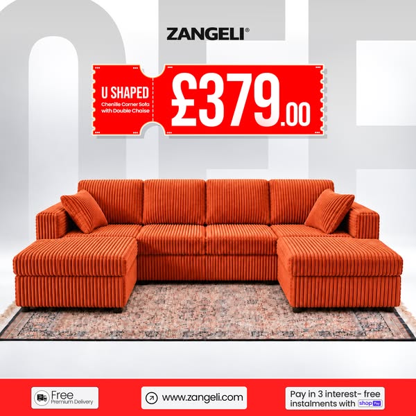 Luxury U Shape Sofa – Only £379