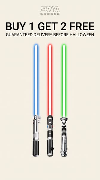 THREE SABERS. ONE HALLOWEEN CREW.