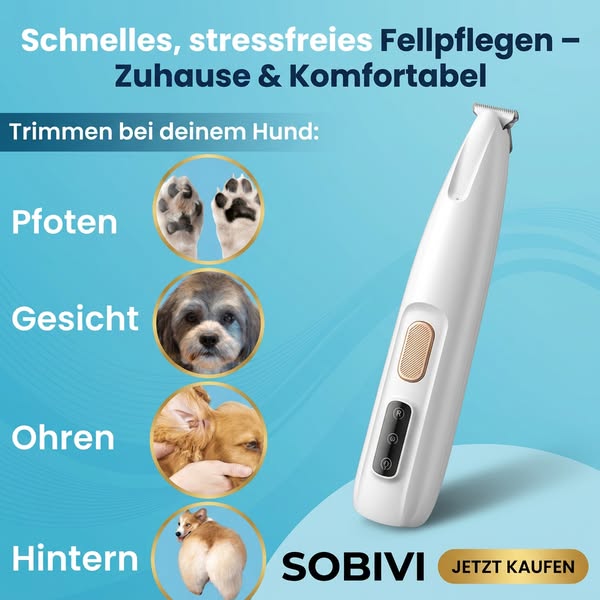 Pfoten trimmen ohne Drama! Der Sobivi Trim macht deinen Hund entspannt