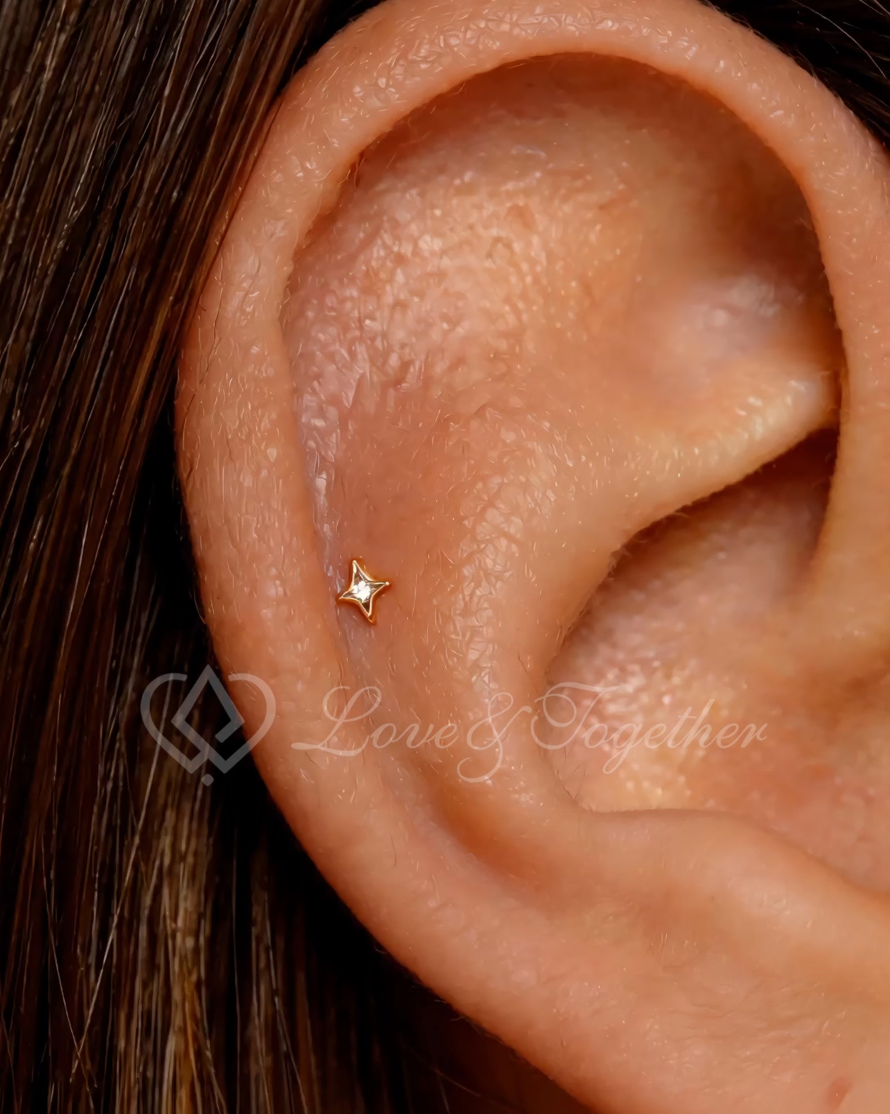 Sterling Silver Tiny Star Labret