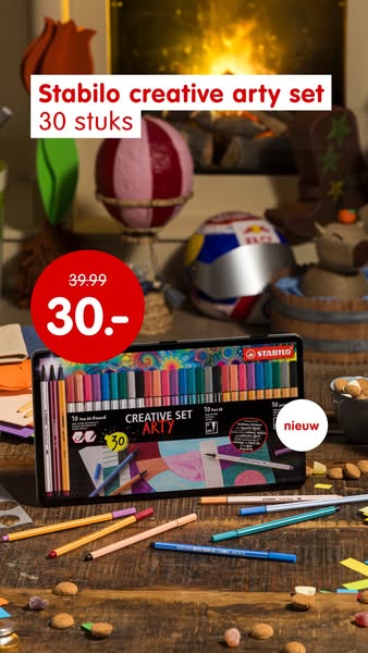 Nieuw: STABILO ARTY set voor €30