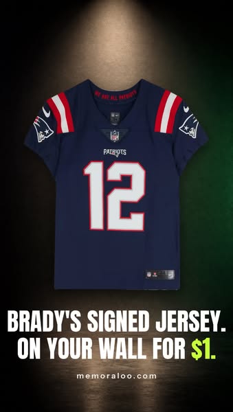 Brady's Signed Jersey. $1