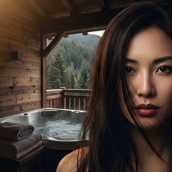 Chalet pour 2 avec jacuzzi dans les Vosges