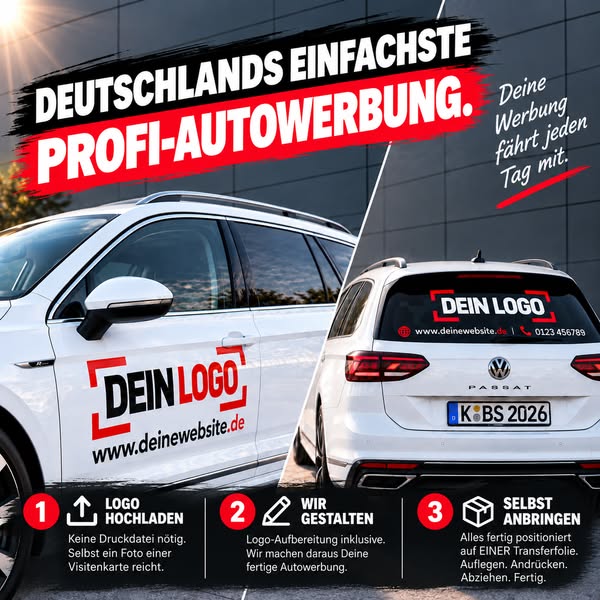Autowerbung - heute mit 50% Rabatt