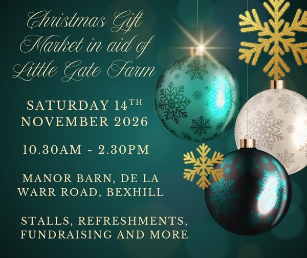 Christmas Gift Market in aid of Little Gate Farm
