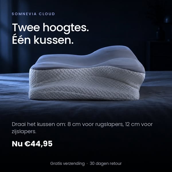 Twee hoogtes in één kussen