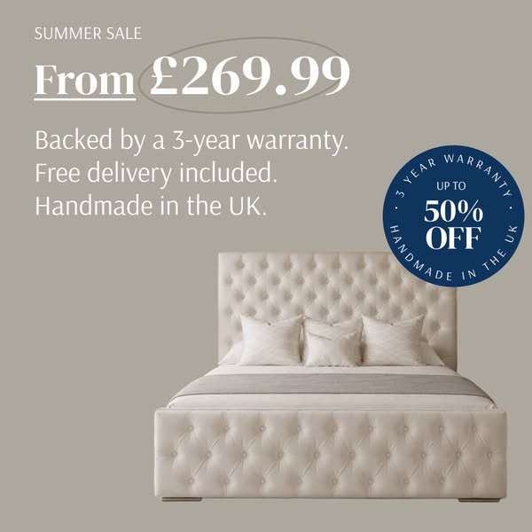 Chesterfield Padded Bed Frame | Now on Sale