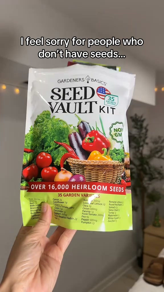 Vegetable Seed Vault Kit - 35 Variety Pack