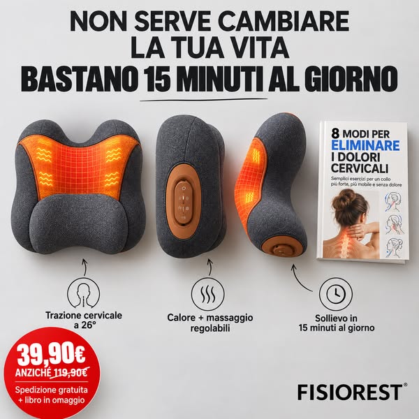 ADDIO A DOLORI A COLLO E SPALLE