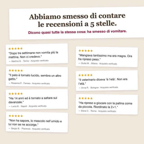 Taurina per gatti · garanzia 365 giorni