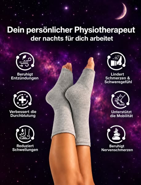 Die Nacht-Sleeves gegen Plantarfasziitis-Schmerzen