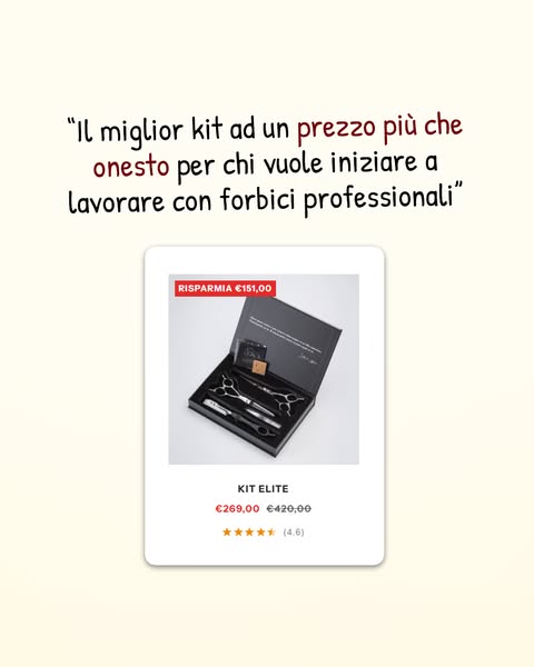 Il miglior Kit ad un prezzo più che onesto.