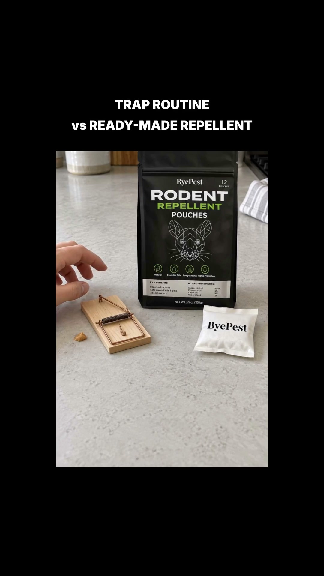 Mouse Repellent Without Baiting a Trap