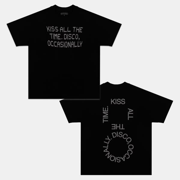 HARRY STYLES & KISS ALL THE TIME. DISCO, OCCASIONALLY 2026 V2 TEE BLACK TEE-M