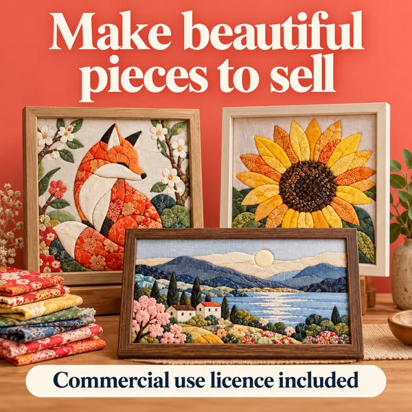 Make Beautiful Fabric Art to Sell