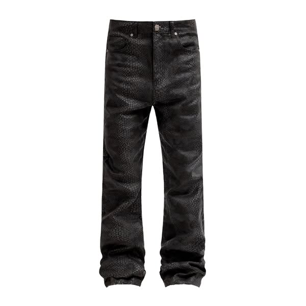 Python Camo Denim Black