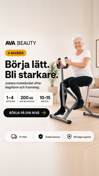 Börja lätt – bli starkare med 4 motståndsnivåer