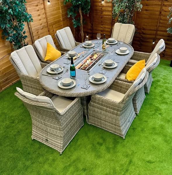 Spring Sale: Up to 60% OFF Paris 8-Seat Fire Pit Set