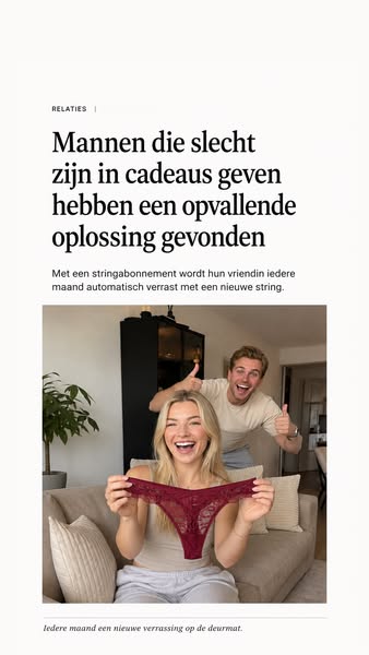 Voor mannen die geen idee hebben wat ze cadeau moeten geven