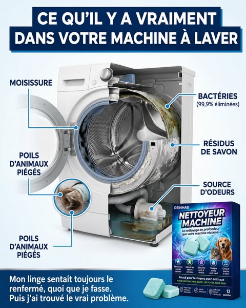 Si votre linge sent toujours « mauvais » après avoir nettoyé votre machine… voici pourquoi