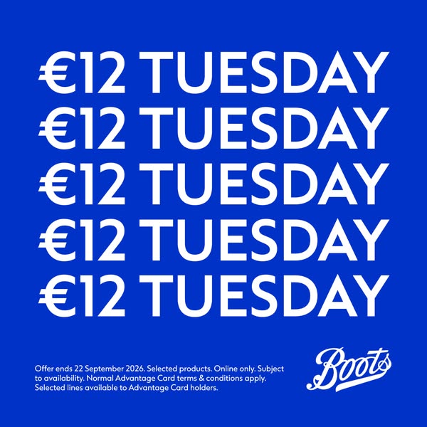 €12 Tuesday Deals!