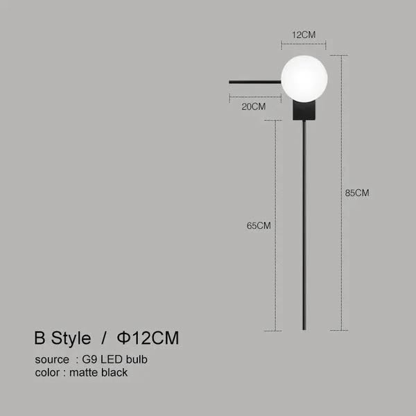 IAN Shiri Moderne Kreativität Wandleuchten Stil B, 12 cm-Kaltweiß (5500-7000K)