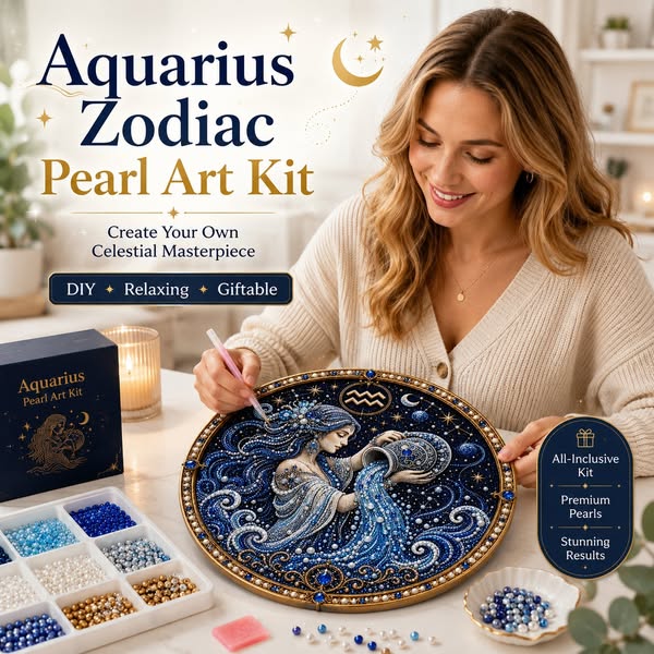 Last Day 49% OFF - 12 Zodiac Signs Pearl Art Kit