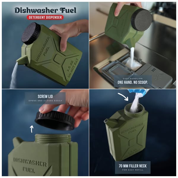 Dishwasher Fuel, Personalized Jerry Can Detergent Dispenser