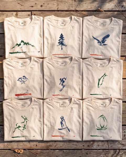 Ink on Natural Cotton