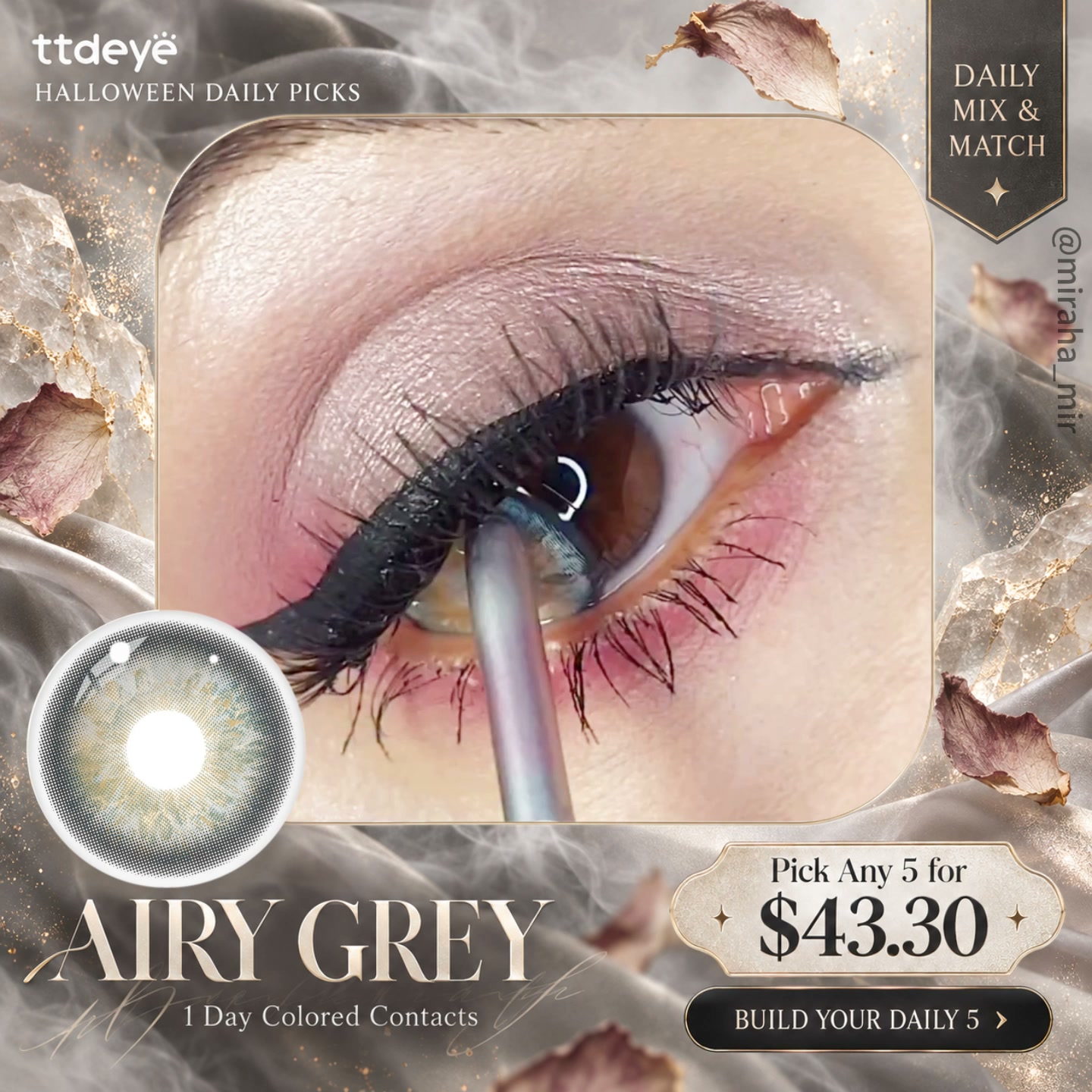TTDeye Airy Grey | 1 Day