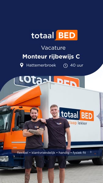 Monteurs met C-rijbewijs gezocht