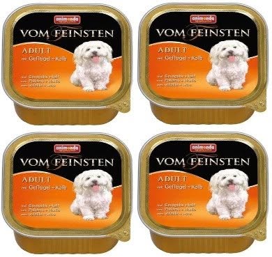 ANIMONDA Dog Vom Feinsten Adult smak: drób i cielęcina 22x150g