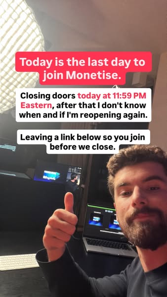 Today is the last day to get inside