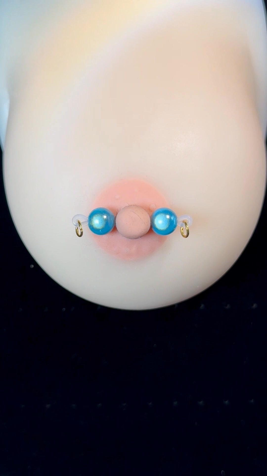 A Pair of Freely Adjustable Faux Nipple Rings