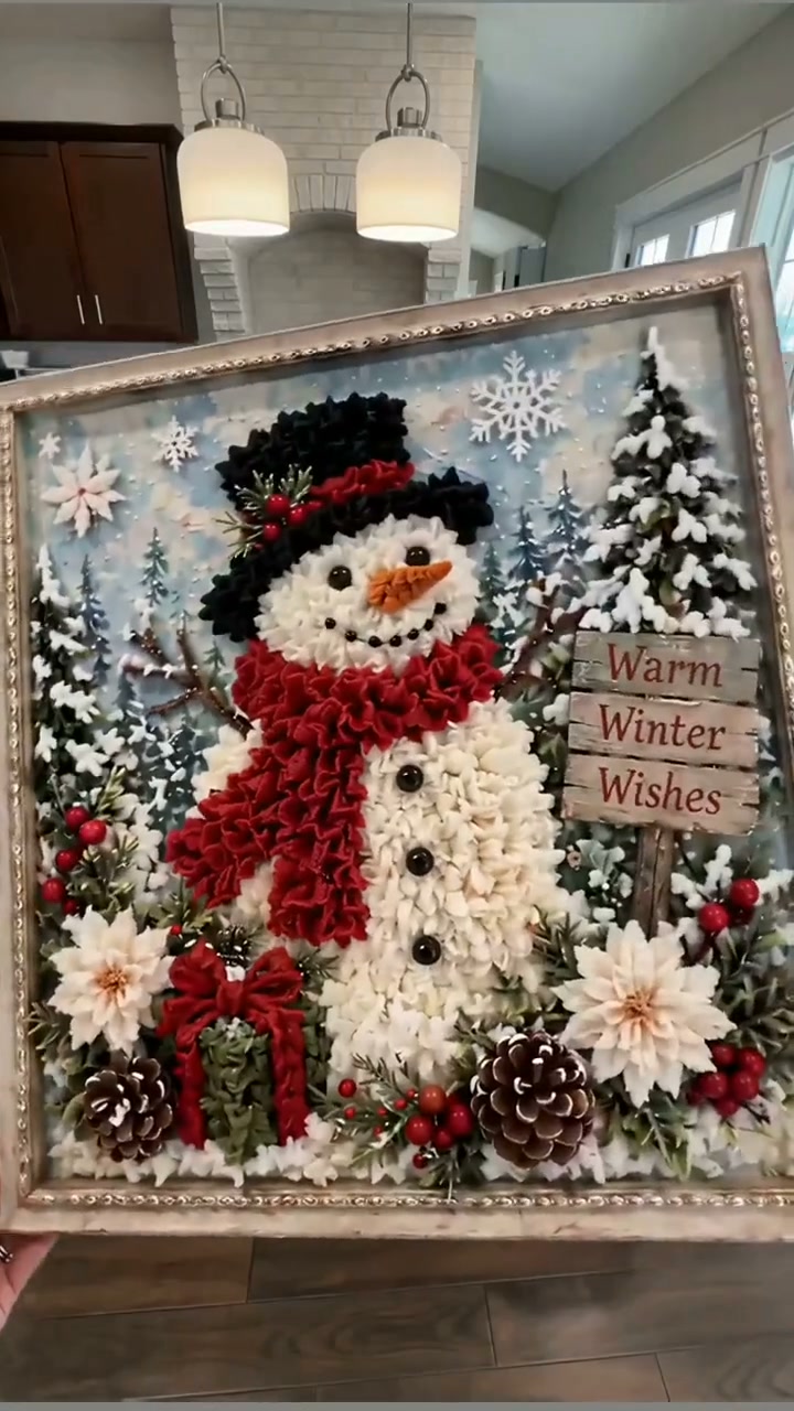 3D Christmas Fabric Poke Art Kit
