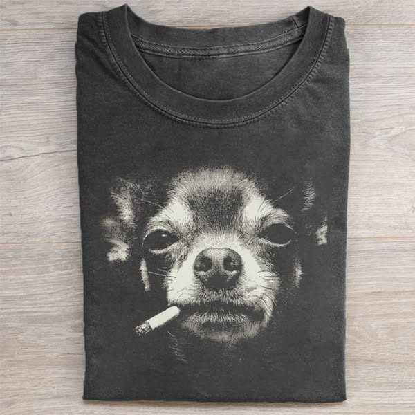 Smoking Chihuahua T-shirt