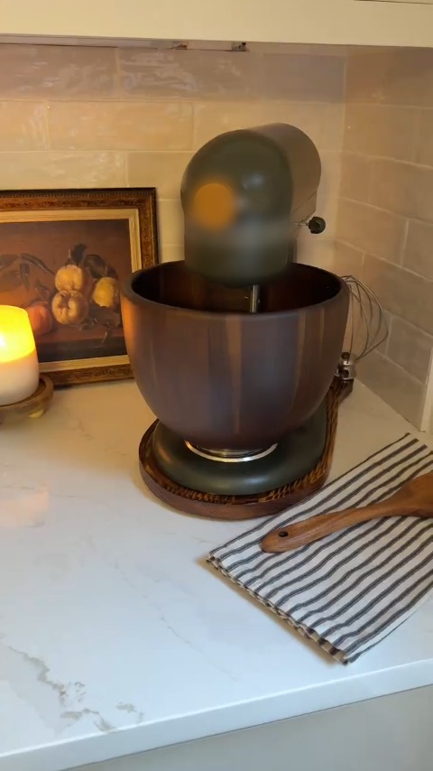 Wooden Mixer Slider With Storage
