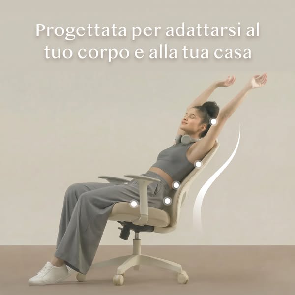 C5: la sedia ergonomica che si adatta a te, non il contrario