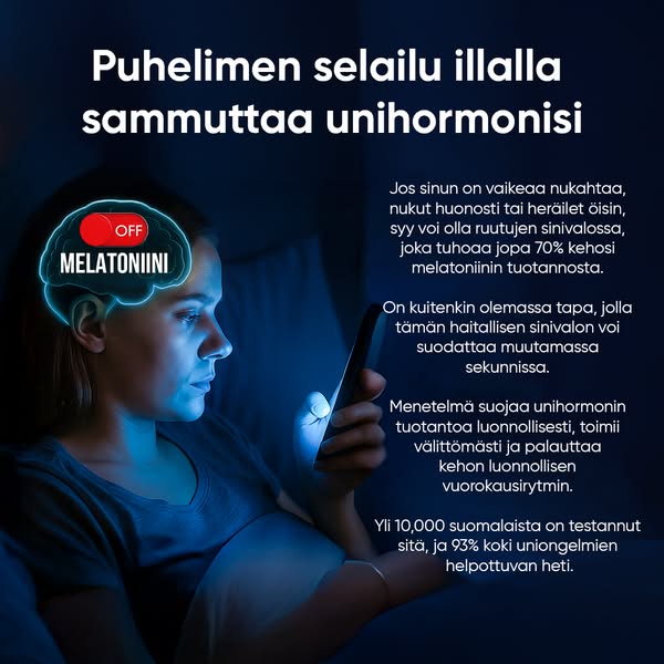 Yksinkertaisin ratkaisu uniongelmiisi