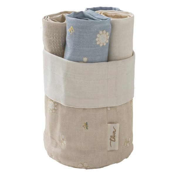 THUN® Set 4 Stronfinacci con Cestino Elegance Beige