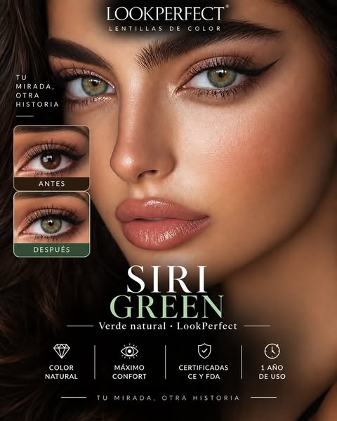 SIRI GREEN - Lentillas Verdes Naturales | Lentes Realistas