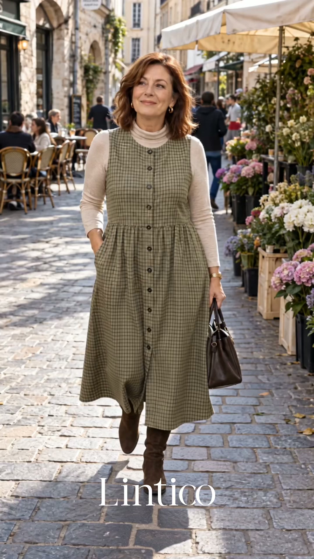 MDD200 Moss Check: Autumn Dress Edit