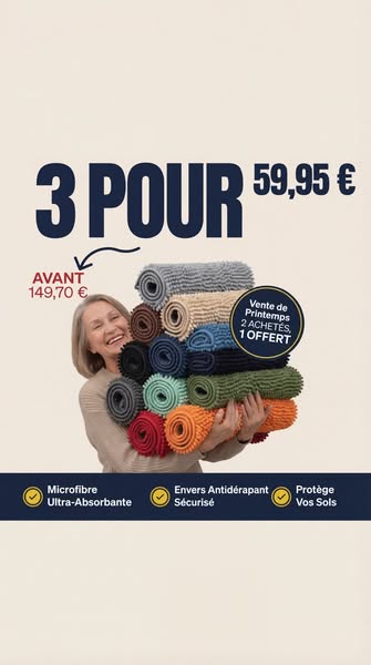 Finis les pattes sales
