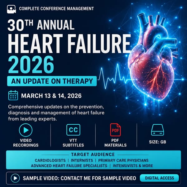 Complete Conference Management 30th Annual Heart Failure 2026: An Update on Therapy$69.99