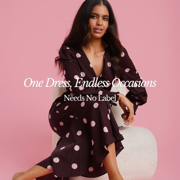 The Burgundy Spot Dress