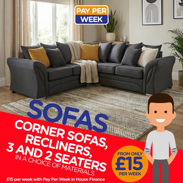Sofas From £15 Per Week