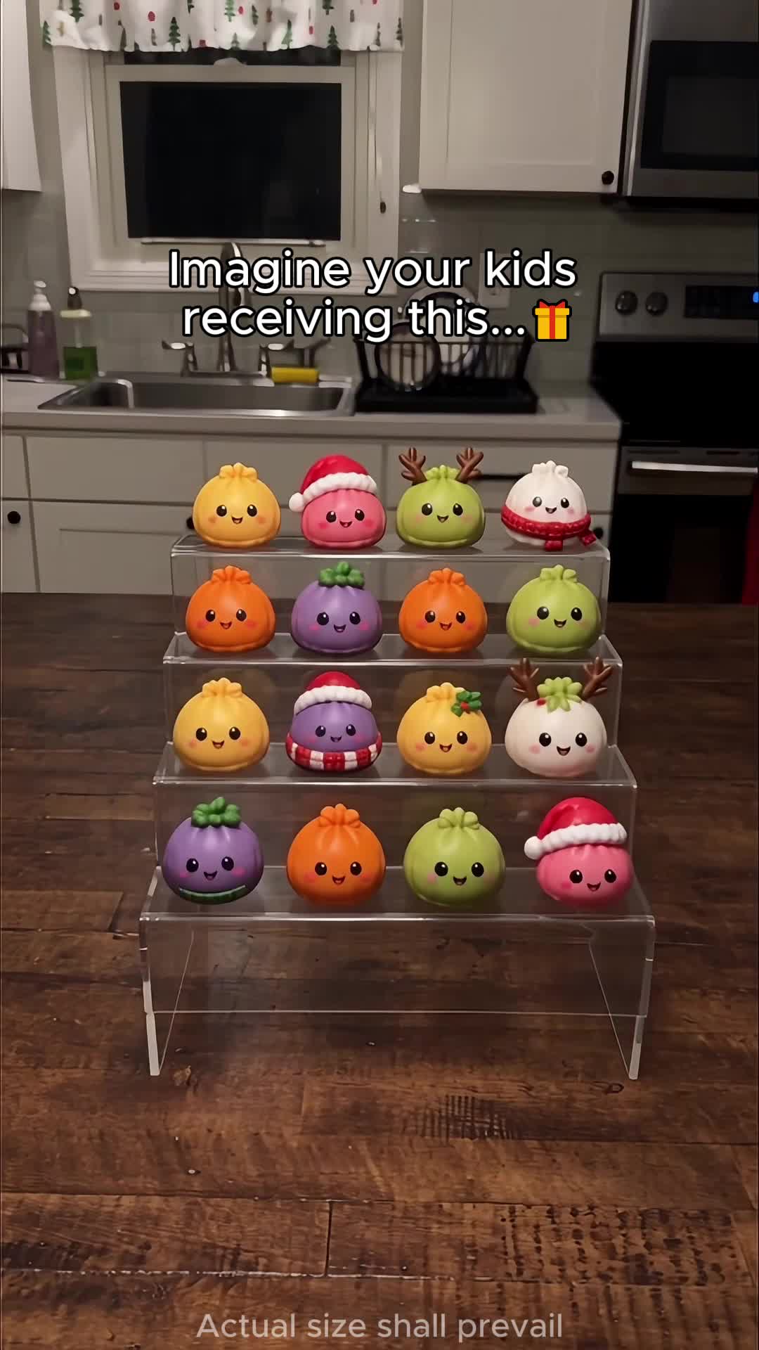 Weihnachts-Adventskalender mit Teigtaschen-Squishys – 24 Überraschungsspielzeuge