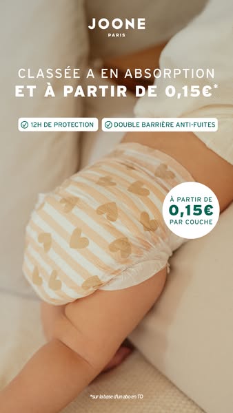 La couche à partir de 0,15 €