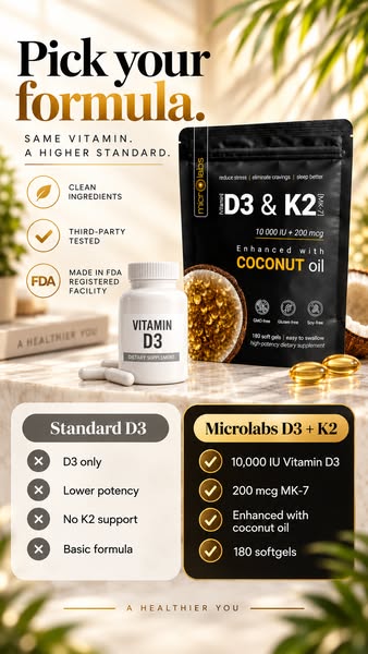 Lower Stress & Anxiety with Vitamin D3 + K2